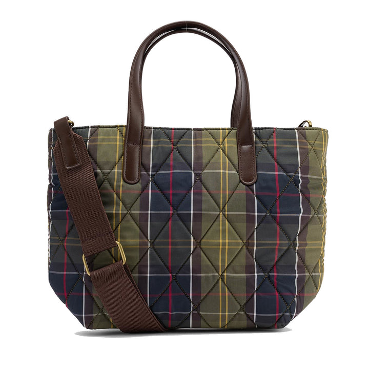 Barbour Mini Quilted Tote Bag in Classic Tartan