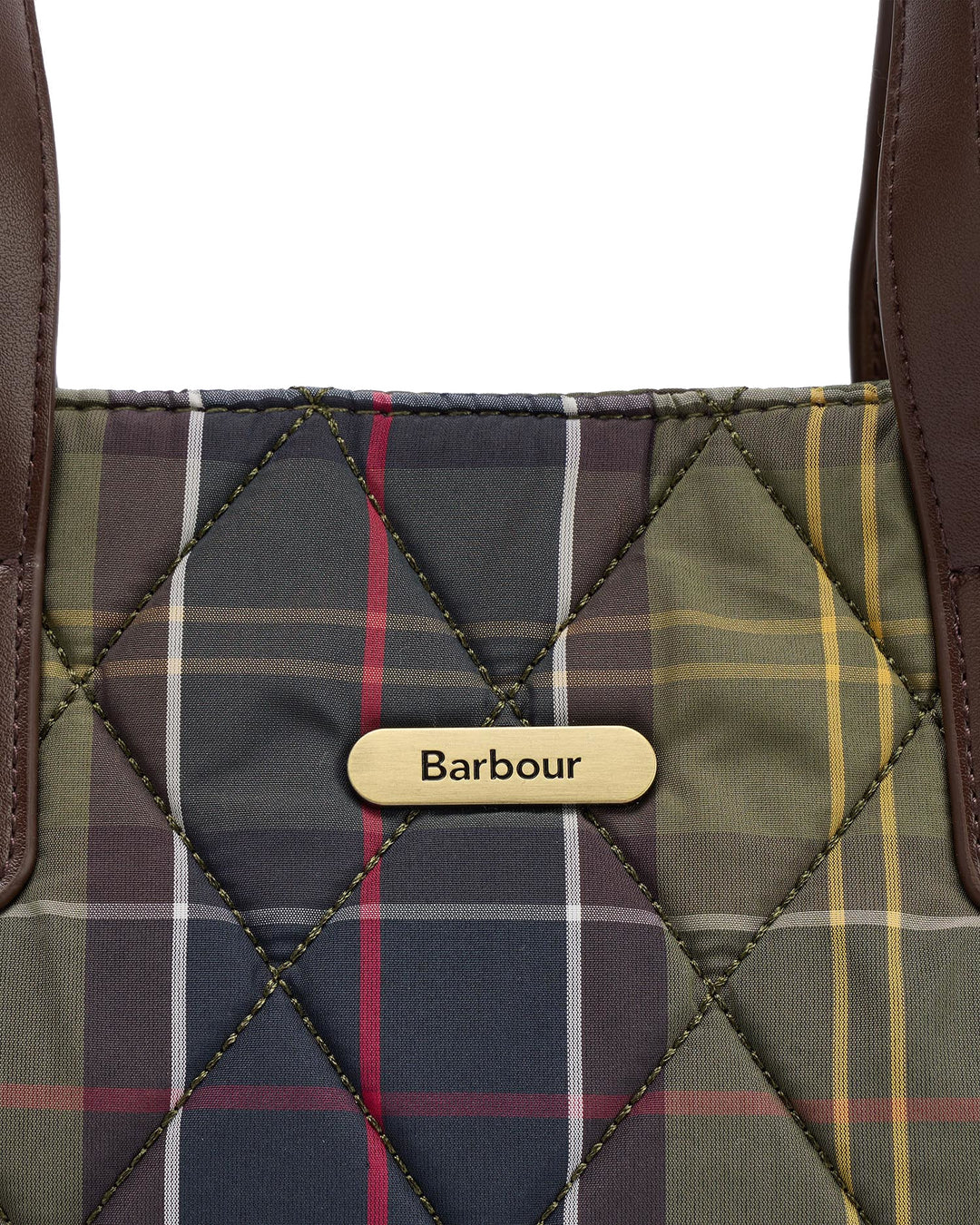Barbour Mini Quilted Tote Bag in Classic Tartan