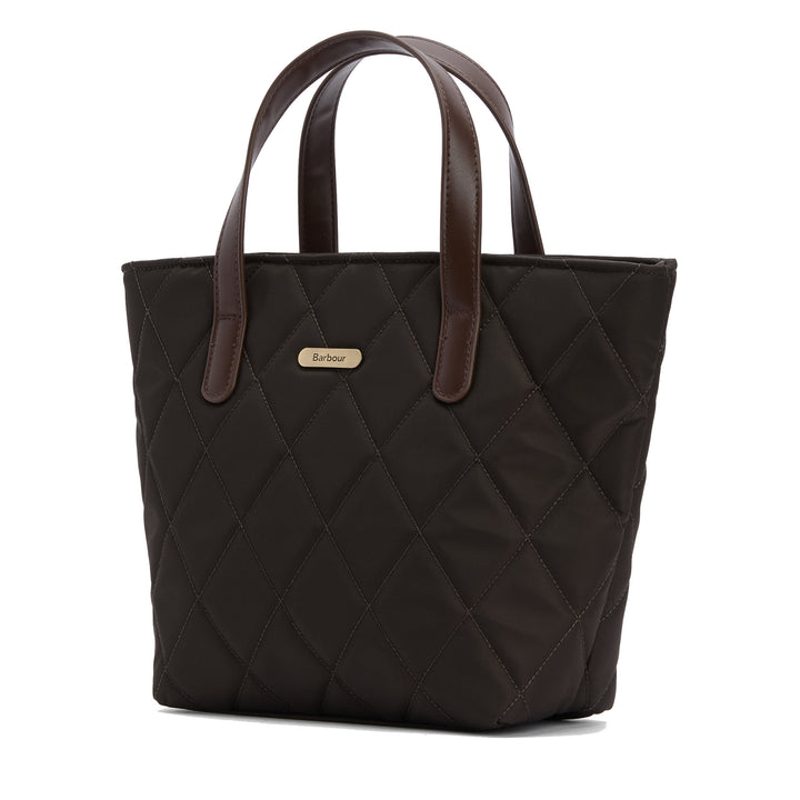 Barbour Mini Quilted Tote Bag in Olive