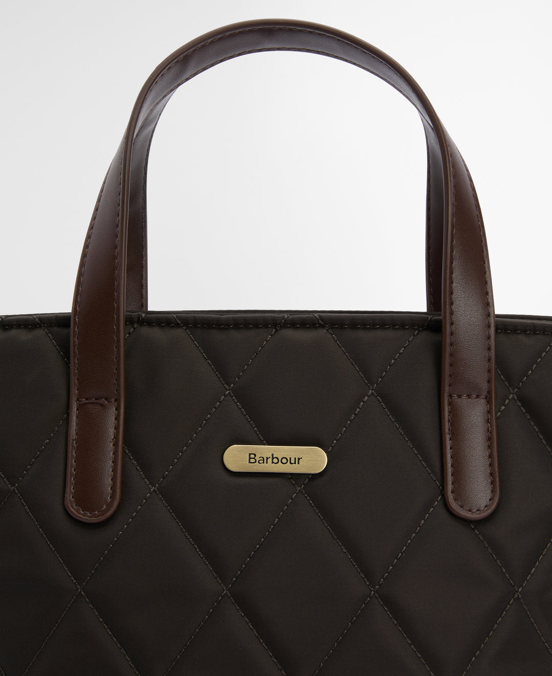 Barbour Mini Quilted Tote Bag in Olive