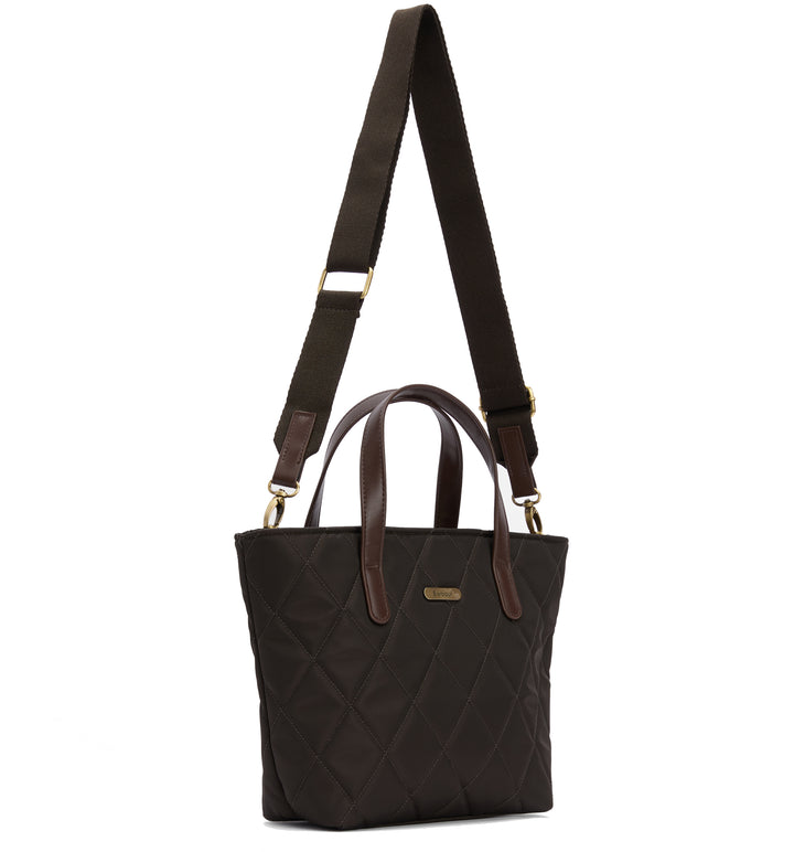 Barbour Mini Quilted Tote Bag in Olive