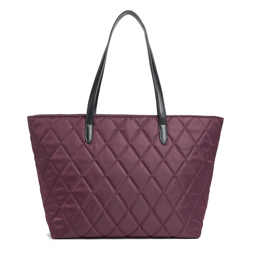 Barbour Quilted Tote Bag in Fig