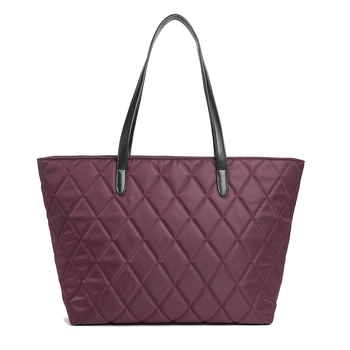 Barbour Quilted Tote Bag in Fig