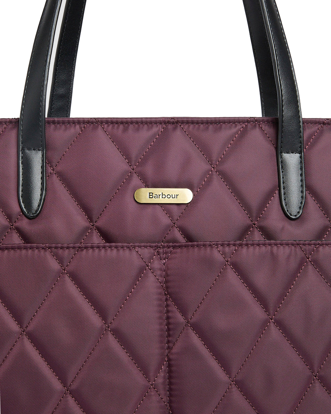Barbour Quilted Tote Bag in Fig