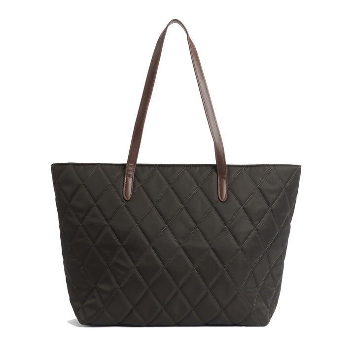 Barbour Quilted Tote Bag in Olive