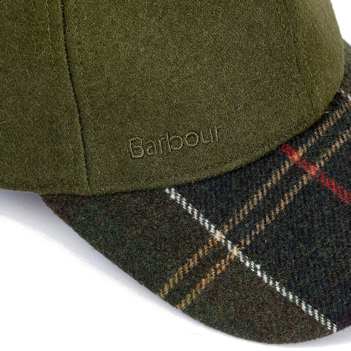 Barbour Adjustable Roker Melton Wool Baseball Cap