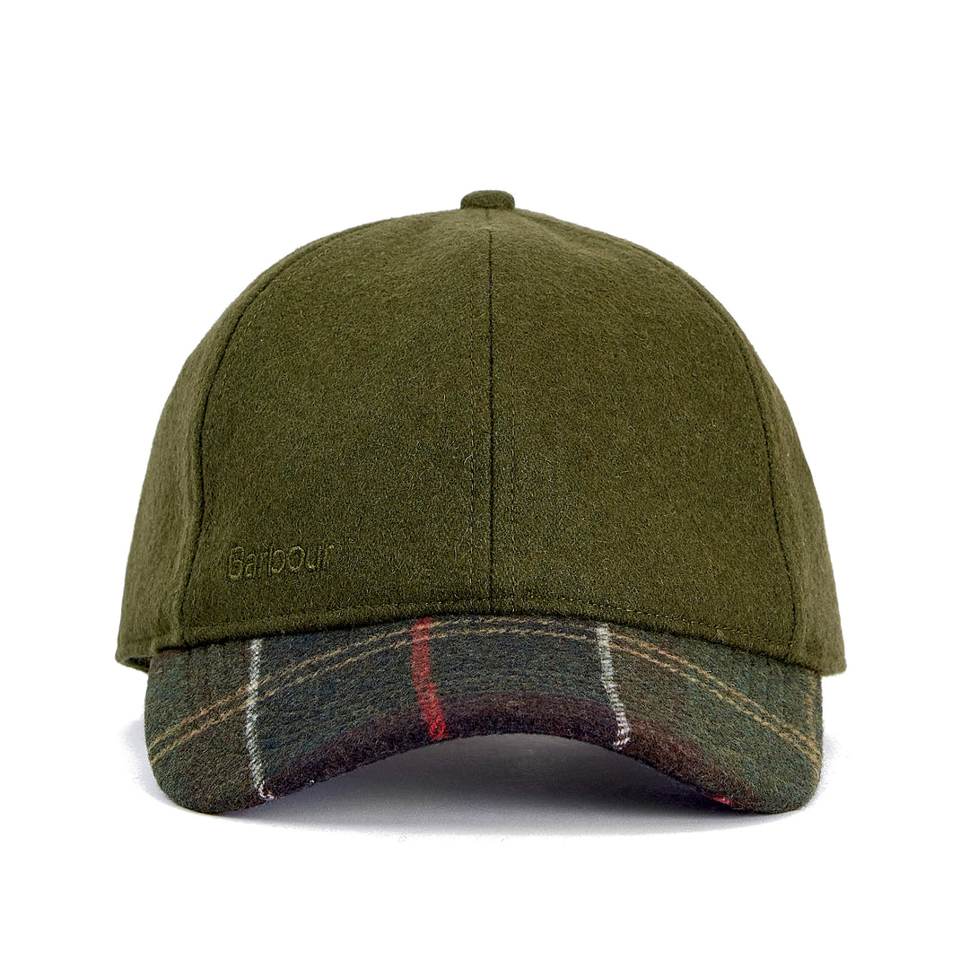 Barbour Adjustable Roker Melton Wool Baseball Cap