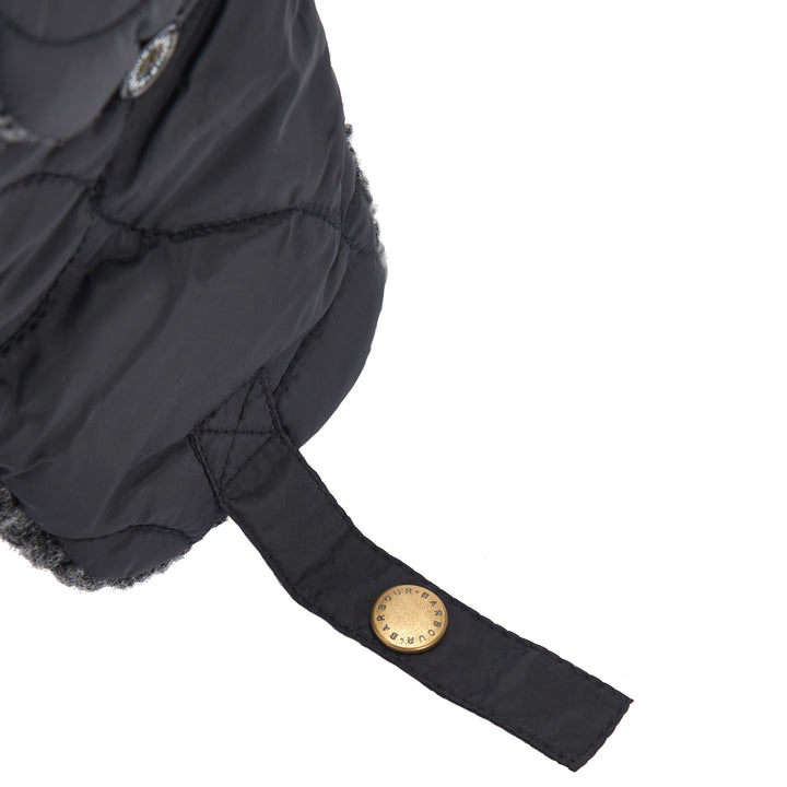 Barbour Sandbay Quilted Trapper Hat Black