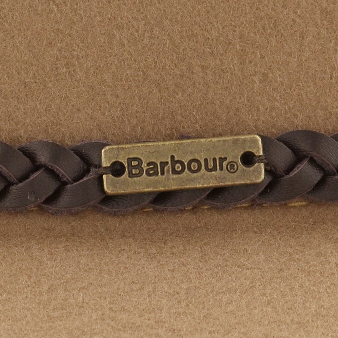 Barbour 'Tack' Ladies 100% Wool Fedora in Camel