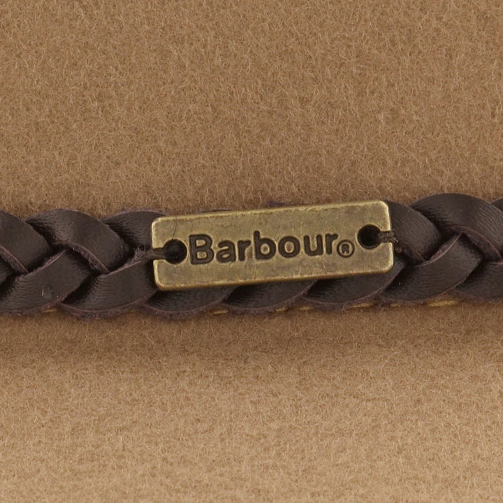 Barbour 'Tack' Ladies 100% Wool Fedora in Camel