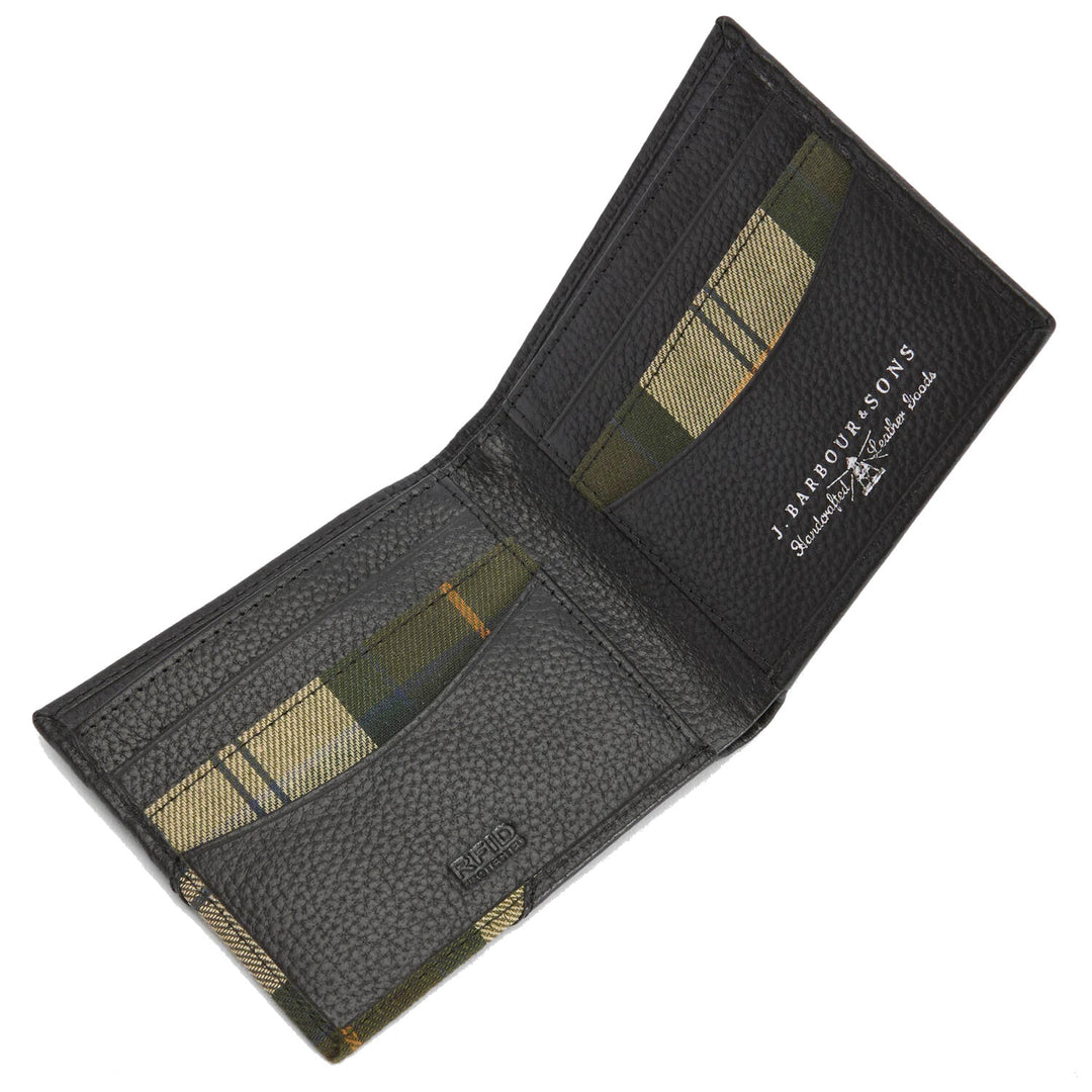 Barbour Tarbert Black Leather Wallet
