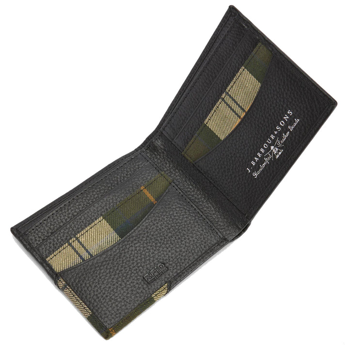 Barbour Tarbert Black Leather Wallet