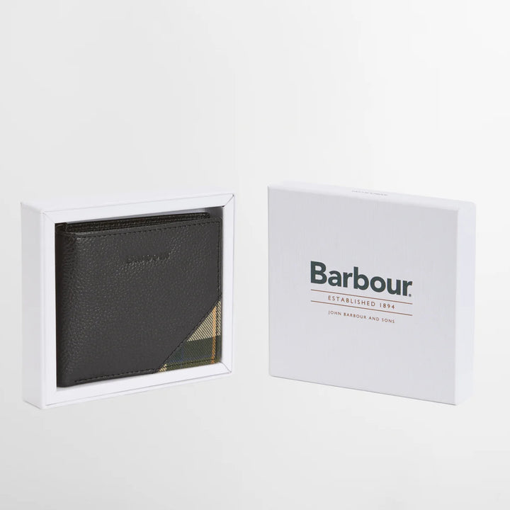 Barbour Tarbert Black Leather Wallet