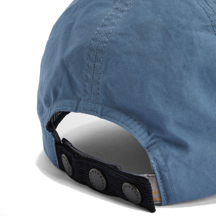 Barbour Adjustable Transport Dry Wax Baseball Cap in Washed Blue