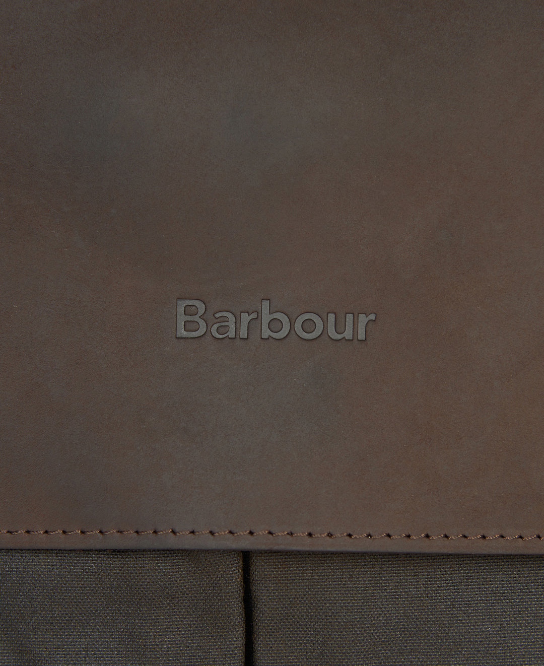 Barbour Waxed & Leather Briefcase Messenger Bag Olive
