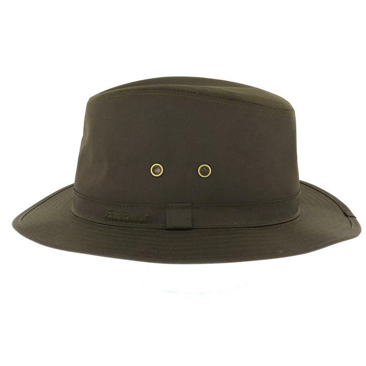 Barbour Dawson Waxed Safari Hat Olive