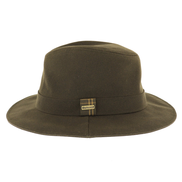 Barbour Women's Vintage Bushman Waxed Cotton Safari Hat Olive