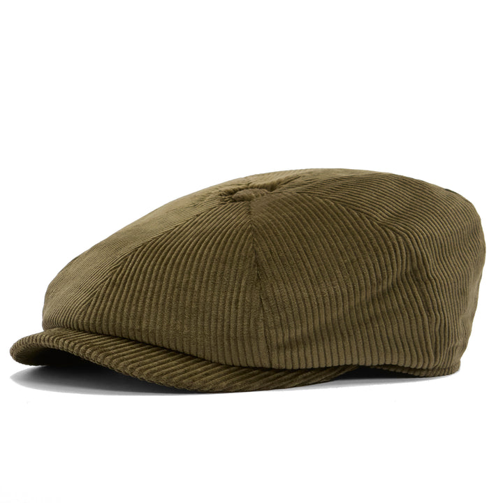 Barbour Westdale Cord Bakerboy Cap in Olive