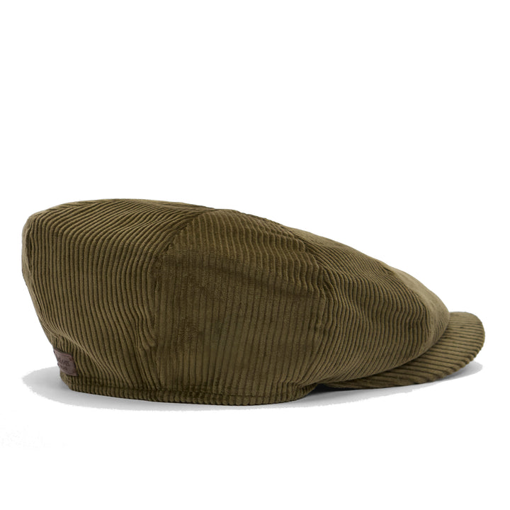 Barbour Westdale Cord Bakerboy Cap in Olive