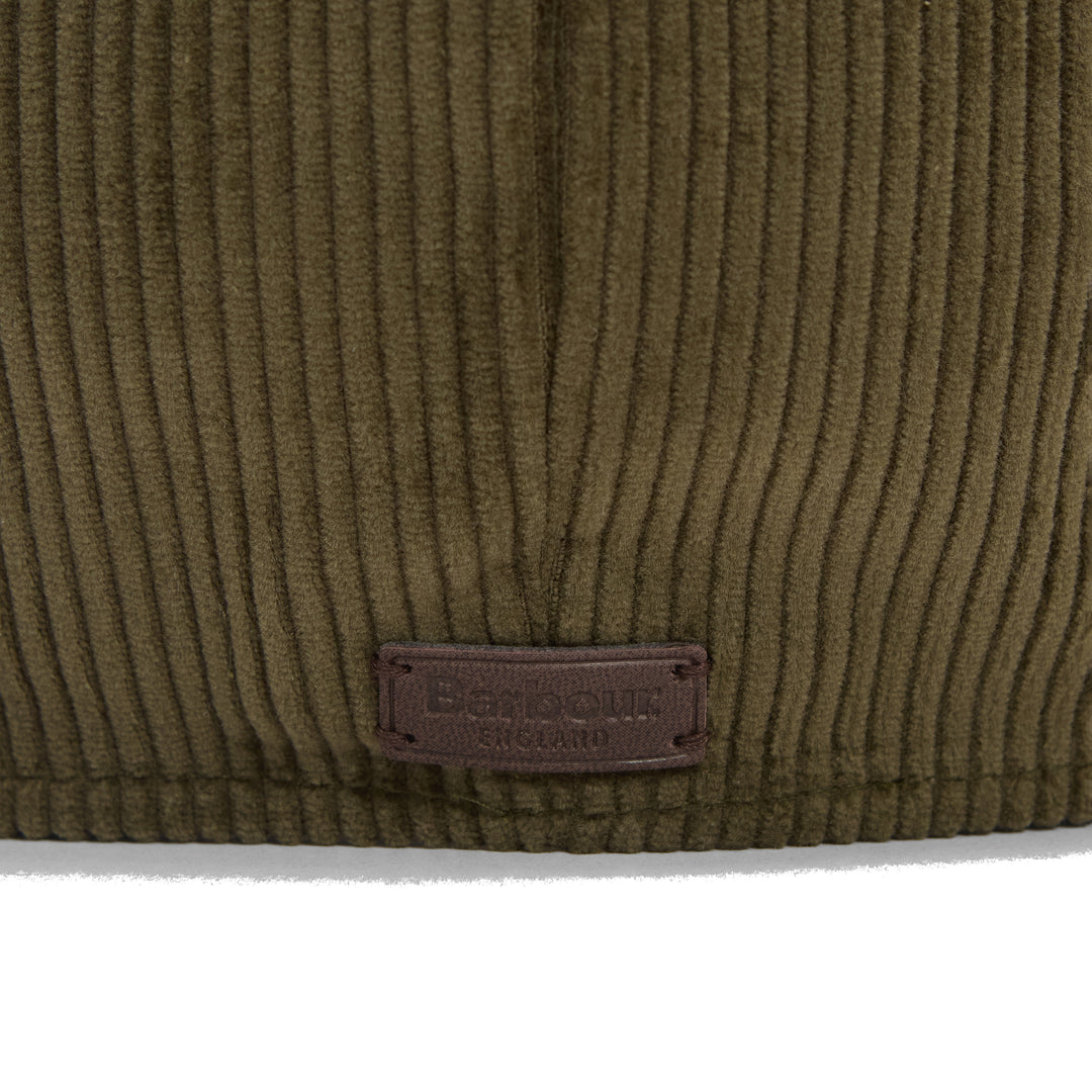 Barbour Westdale Cord Bakerboy Cap in Olive