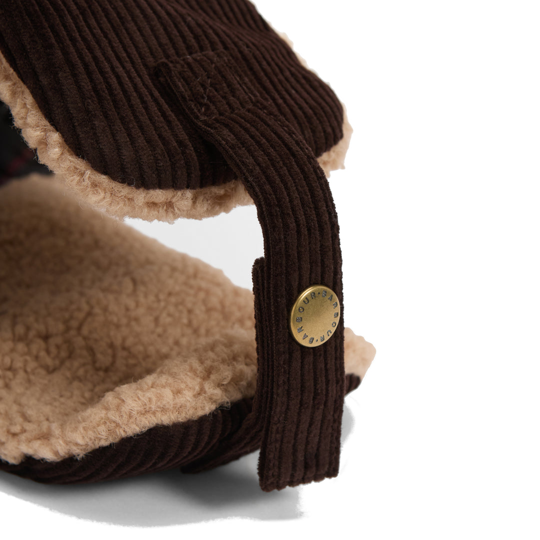 Barbour Westdale Corduroy Trapper Hat Brown