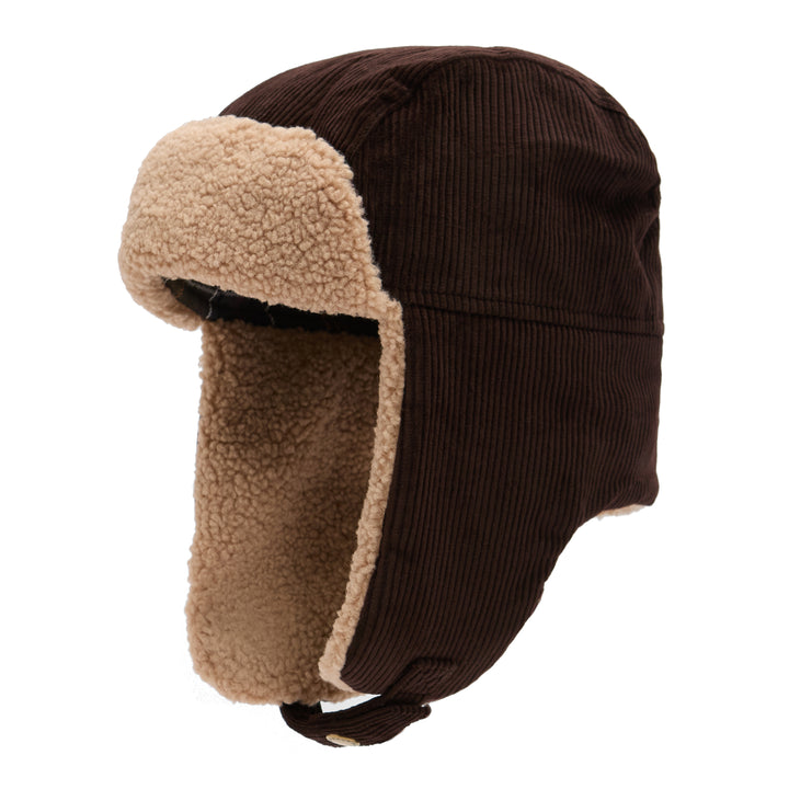 Barbour Westdale Corduroy Trapper Hat Brown