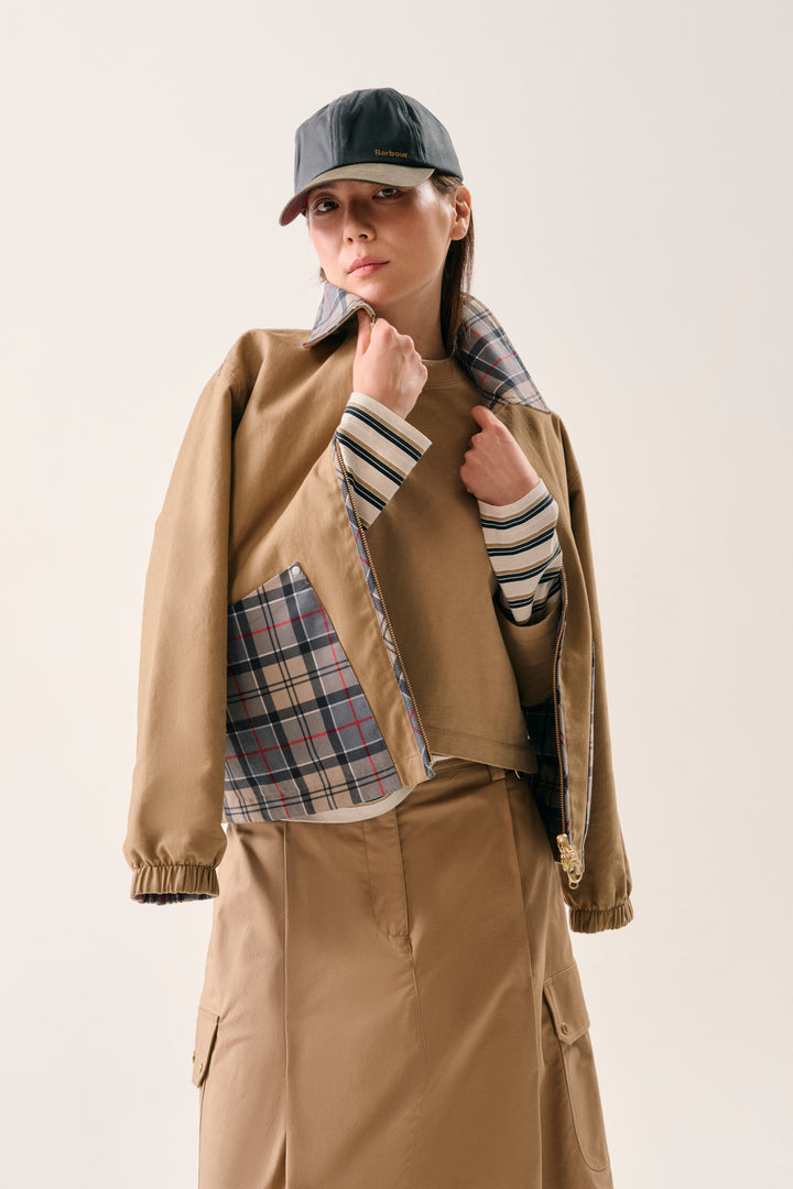 Barbour Women's Transport Patchwork Waxed Baseball Cap