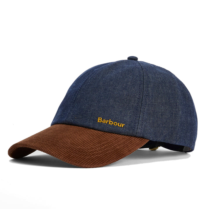 Barbour Women's Mya Baseball Cap in Denim