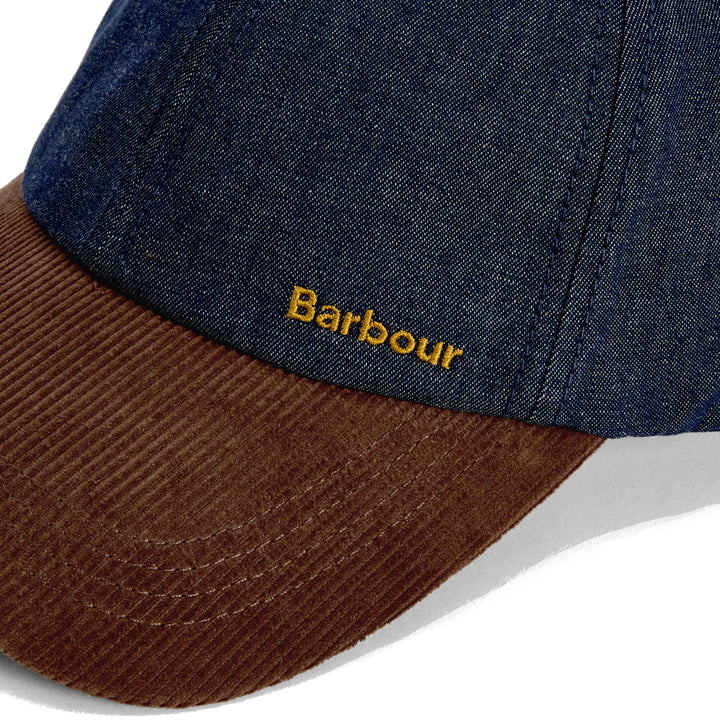 Barbour Women's Mya Baseball Cap in Denim