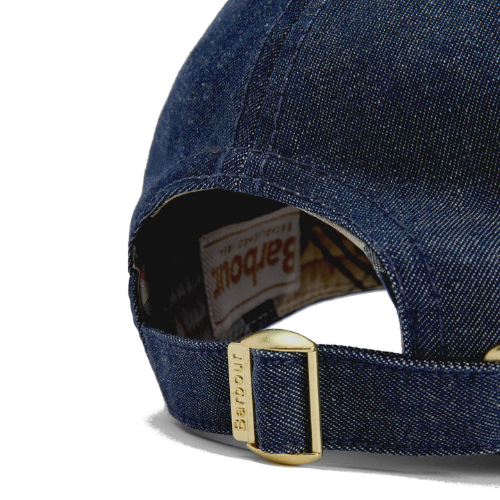 Barbour Women's Mya Baseball Cap in Denim