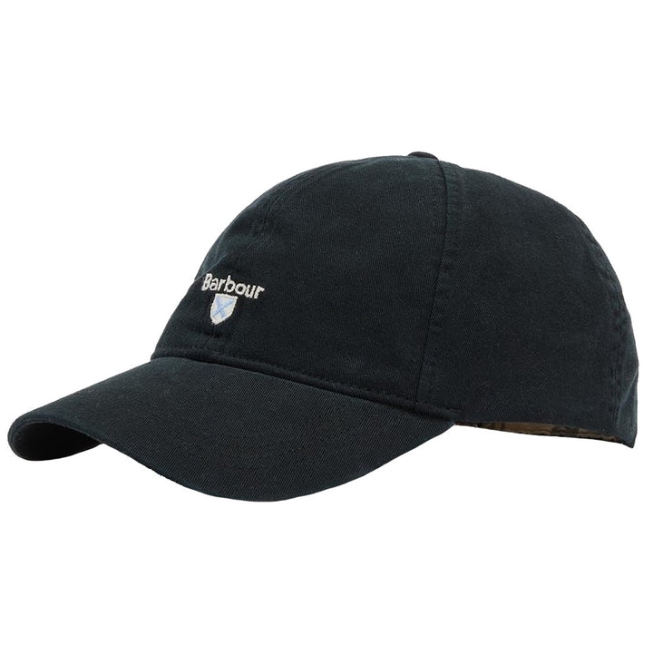 Barbour Cascade Adjustable Cotton Baseball Cap in Black