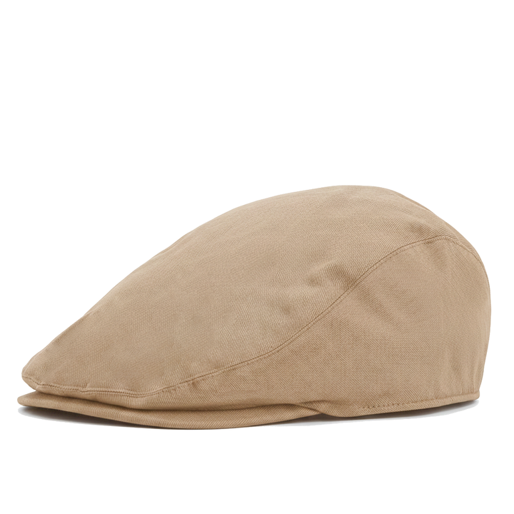 Barbour Finnean Cotton Twill Flat Cap in Sandstone