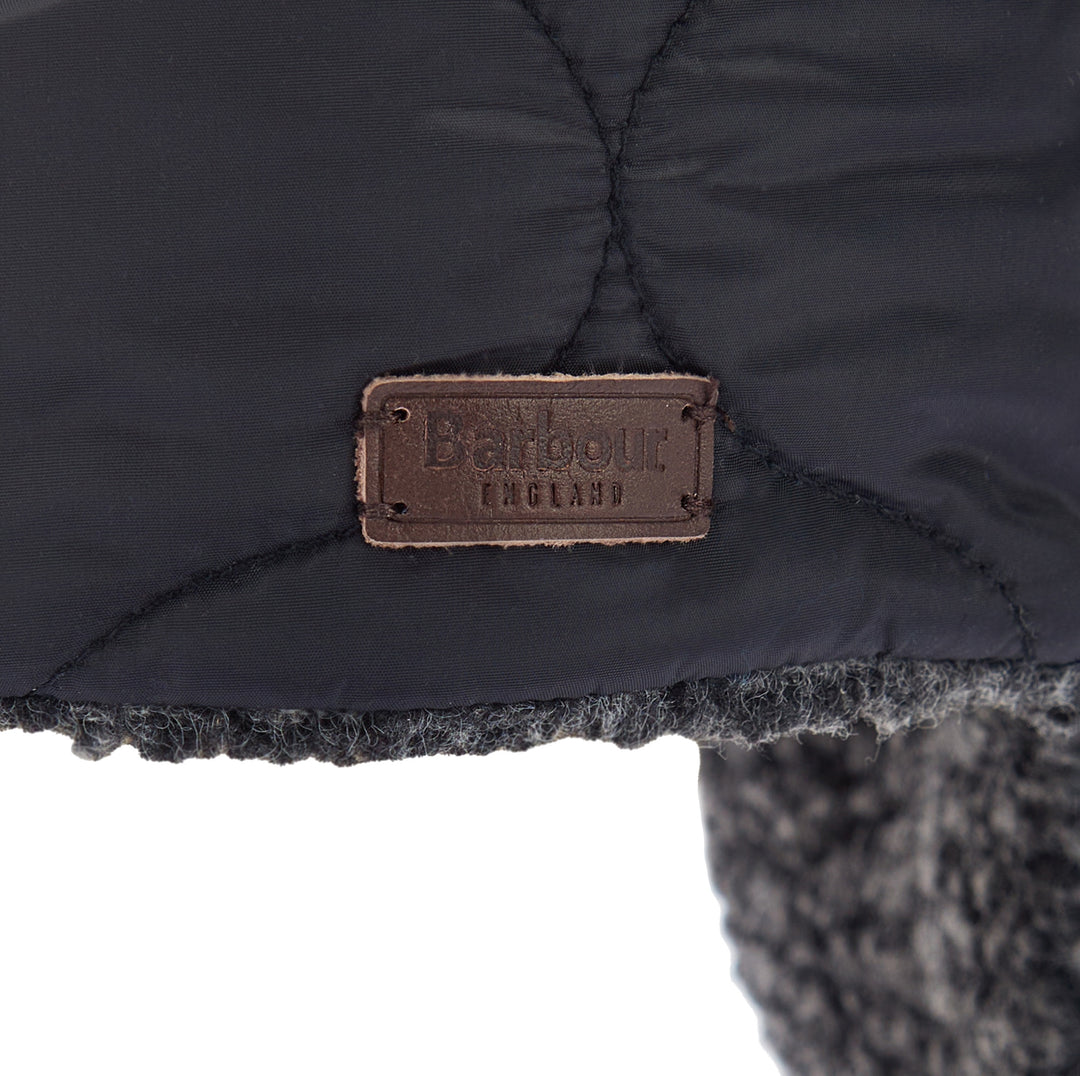 Barbour Sandbay Quilted Trapper Hat Black