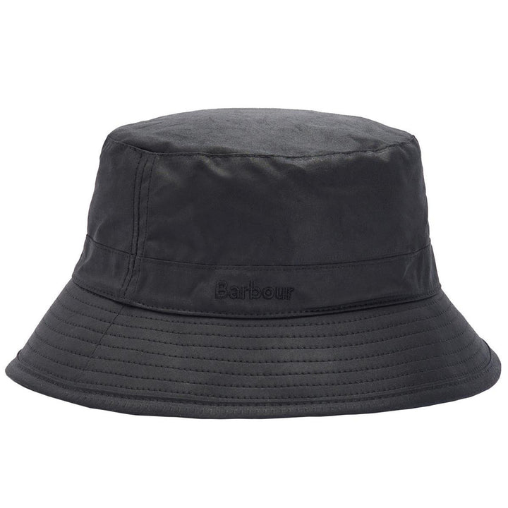 Barbour Waxed Cotton Bucket Hat Navy Blue