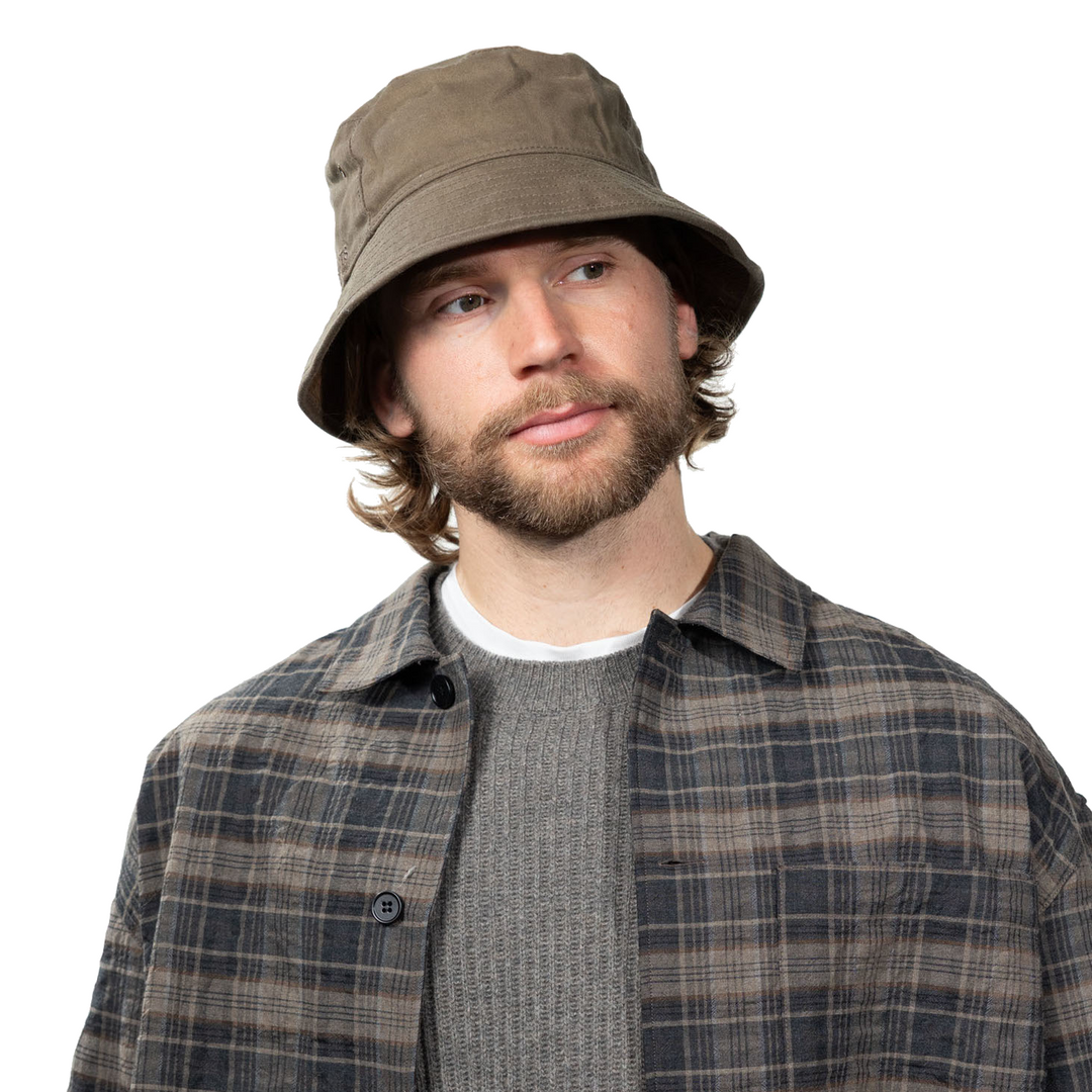 Barts Barabal Waxed Bucket Hat in Light Brown