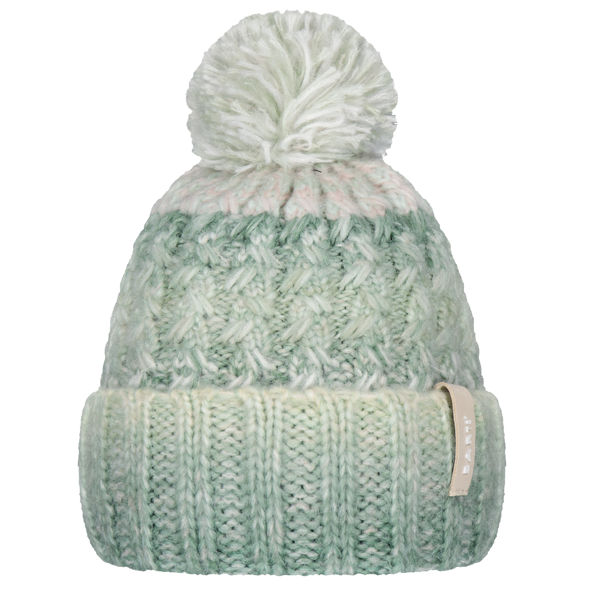 Barts Catbird Chunky Knit Pom Bobble Hat - Pale Army