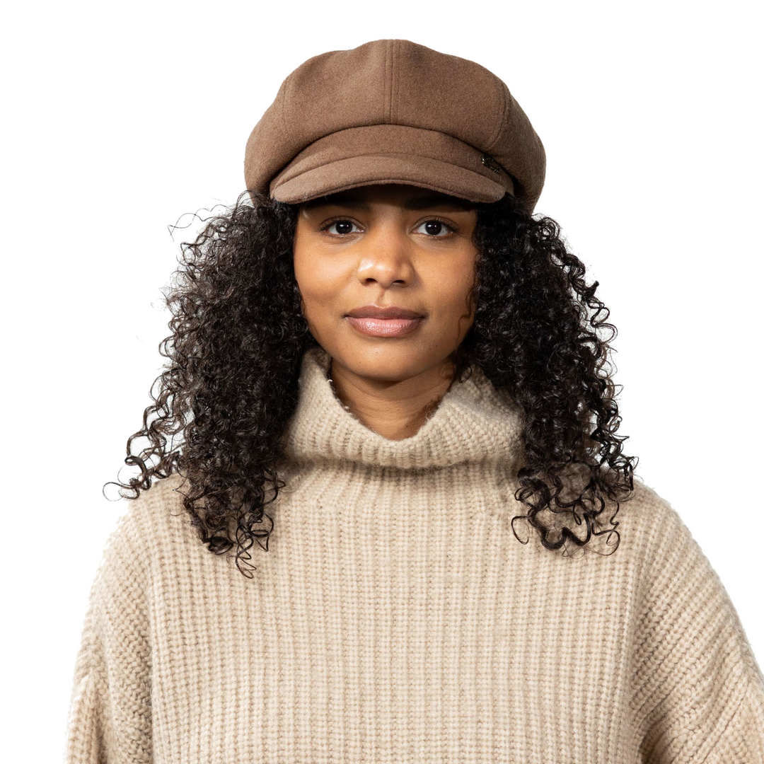 Barts Women's Catriona Bakerboy Cap in Light Brown