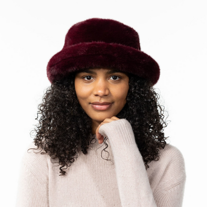 Barts Faux Fur Eilidh Cossack Hat - Aubergine