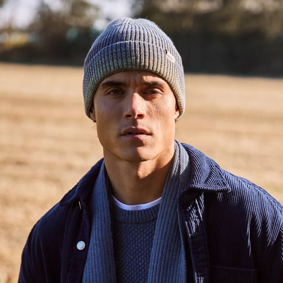 Barts Eiron Turn Up Beanie - Grey