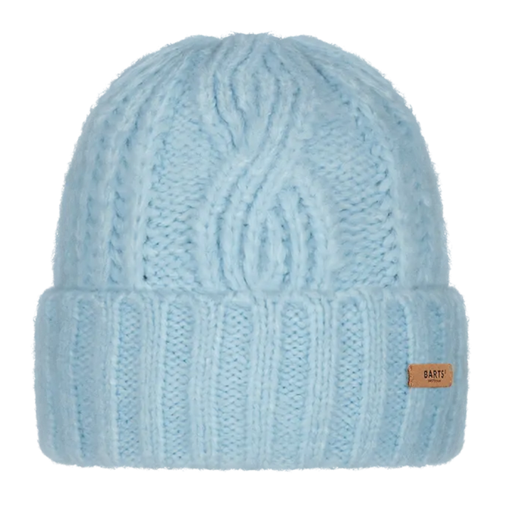 Barts Cable Knit Farrah Beanie Hat - Light Blue