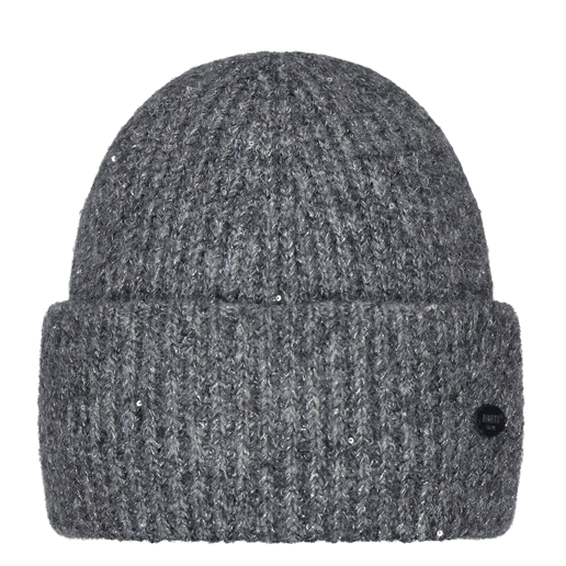 Barts Glitsch Turn Up Beanie Hat - Charcoal