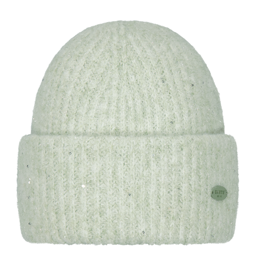 Barts Glitsch Turn Up Beanie Hat - Pale Green