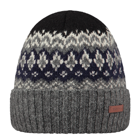 Barts Gregorys Nordic Beanie Hat - Grey