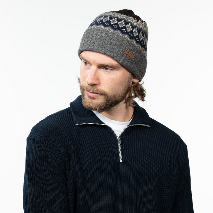 Barts Gregorys Nordic Beanie Hat - Grey