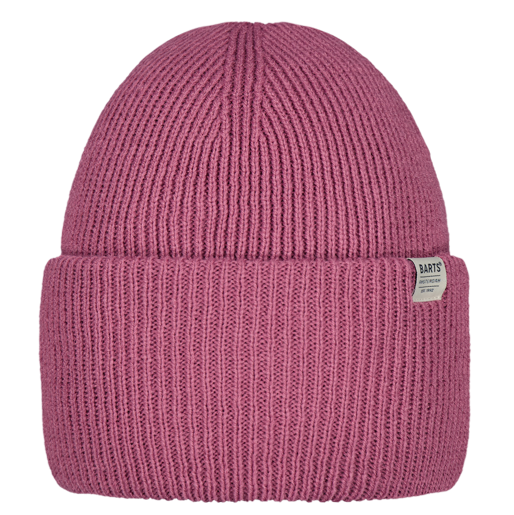 Barts Haveno Ribbed Beanie Hat - Berry