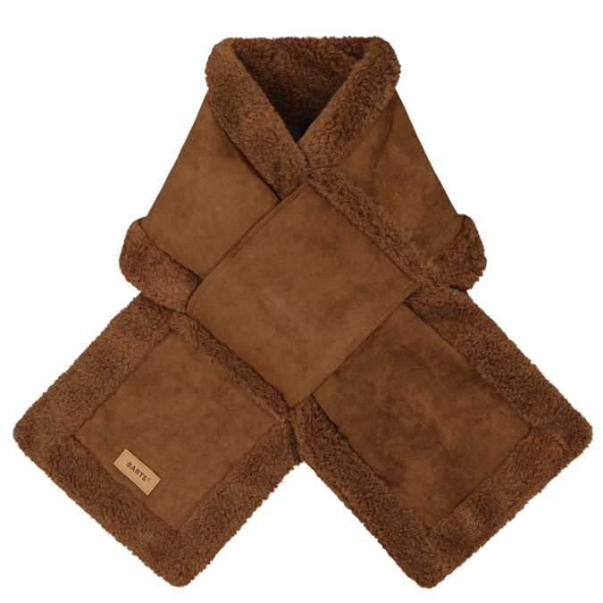 Barts Kegalle Soft Faux Shearling Scarf - Dark Brown