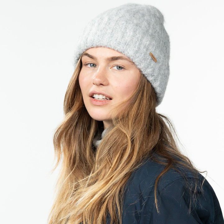 Barts Lillyana Alpaca Wool Beanie Hat - Heather Grey