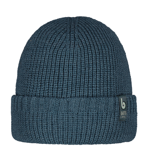 Barts Maunten Turn Up Ribbed Beanie Hat - Petrol
