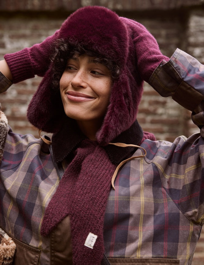 Barts Neolana Loop Scarf in Aubergine