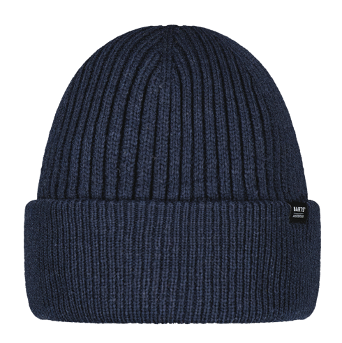 Barts Nieck Ribbed Beanie Hat - Navy